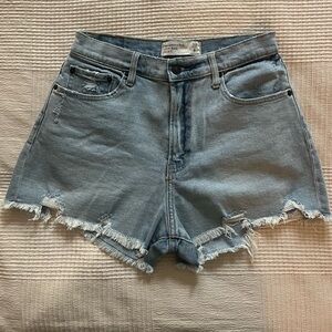 A&F high-rise curve love jean shorts!!